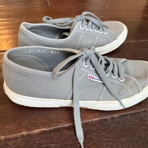 Superga Gray Canvas Sneakers